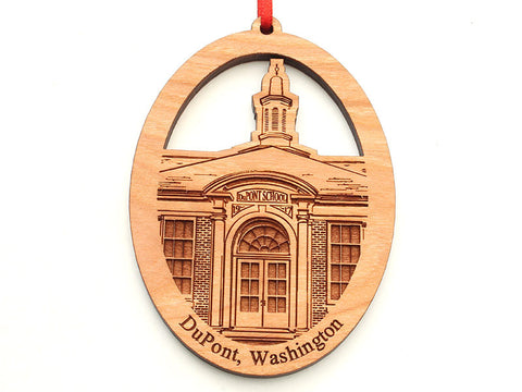 DuPont School Oval Ornament