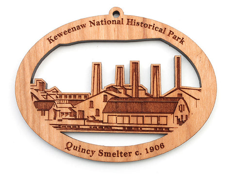 Isle Royal Keweenaw National Historic Park Custom Ornament - Nestled Pines