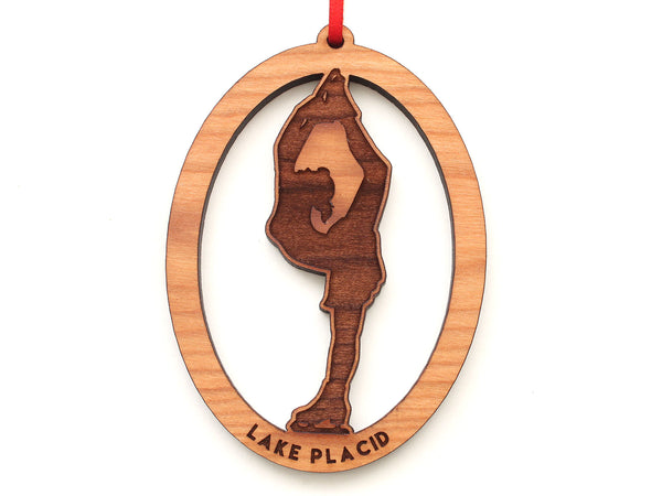 Lake Placid Figure Skater Oval Ornament