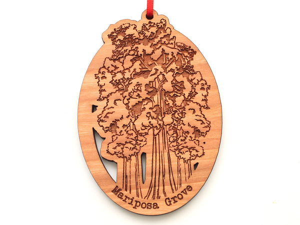 Yosemite Mariposa Grove Tree Oval Ornament