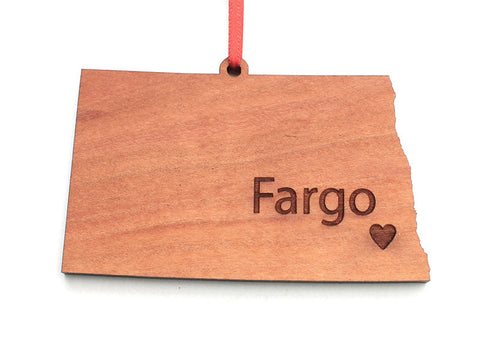 North Dakota State Ornament - Nestled Pines