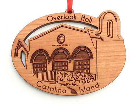 Overlook Hall Custom Wood Ornament - Nestled Pines
