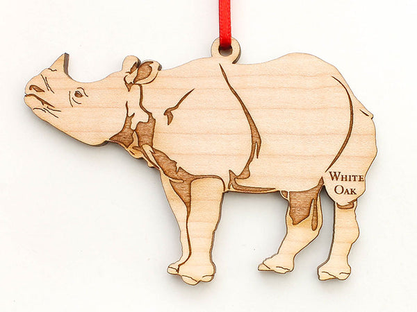 White Oak Conservation White Rhino Ornament
