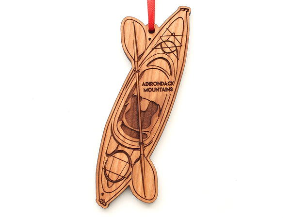 Adirondack Mountains Kayak Ornament