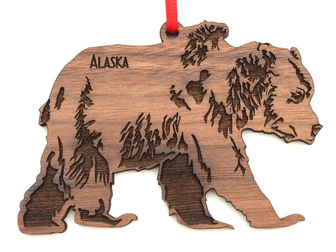 Alaska Grizzly Bear Ornament