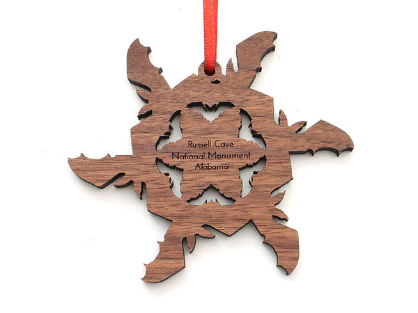 Russell Cave NM Bat Flake Ornament - Nestled Pines