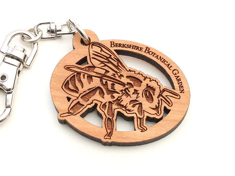 Berkshire Botanical Garden Honey Bee Key Chain