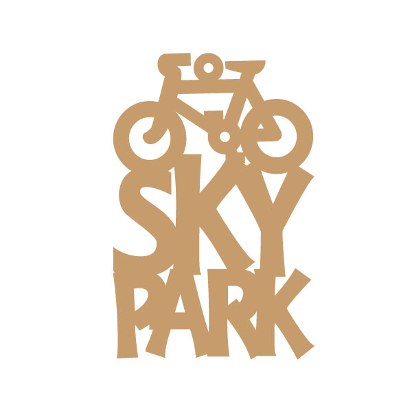 Bike Text Ornament Skypark