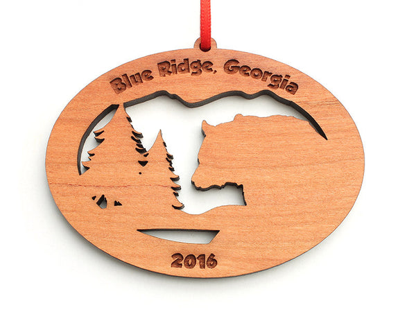 Blue Ridge Bear NW Ornament - Nestled Pines