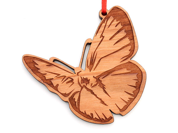 Silver Studded Blue Butterfly Ornament - Nestled Pines