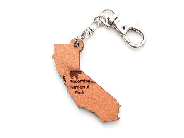 Yosemite NP California State Key Chain - Nestled Pines