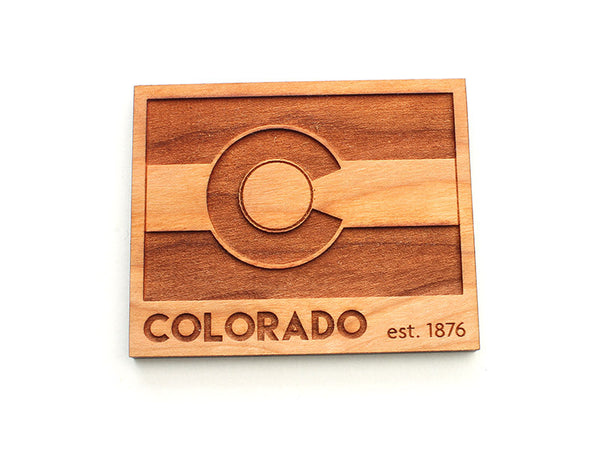 Fruehauf's Colorado State Flag Magnet - Nestled Pines