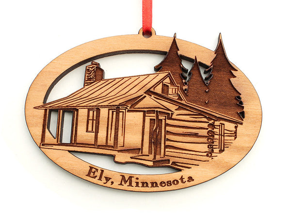 Mealey's Cabin Custom Ornament - Nestled Pines