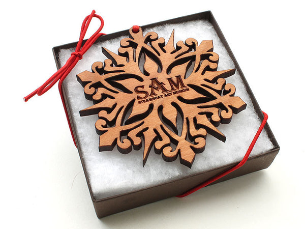 Steamboat Art Museum Cherry Snowflake Gift Box