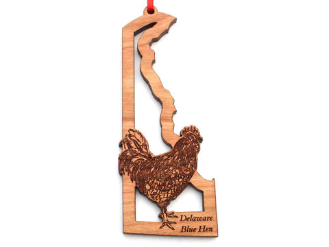 Delaware State Bird Ornament - Delaware Blue Hen