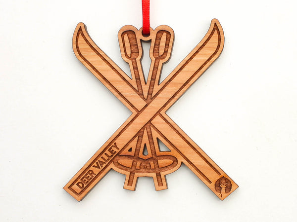 Deer Valley Ski X Logo Ornament
