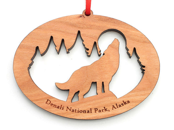 Denali Wolf NW Ornament - Nestled Pines