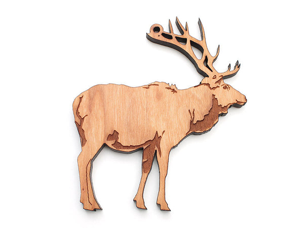 Elk Ornament B - Nestled Pines