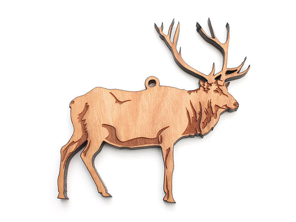 Elk Ornament C - Nestled Pines