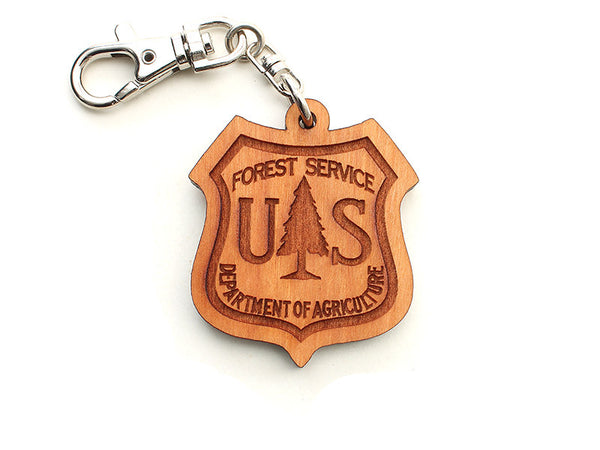 Red Door Retail Forest Service Key Chain - Nestled Pines