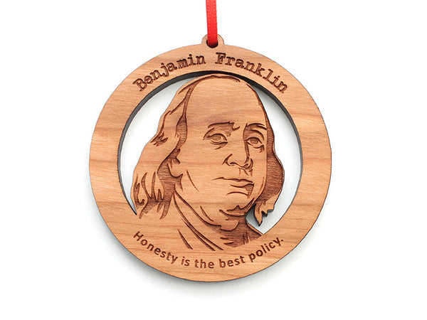 Benjamin Franklin Ornament - Nestled Pines