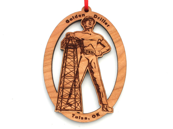 Golden Driller Tulsa Oklahoma Ornament