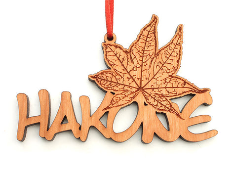 Hakone Japanese Maple Text Ornament - Nestled Pines