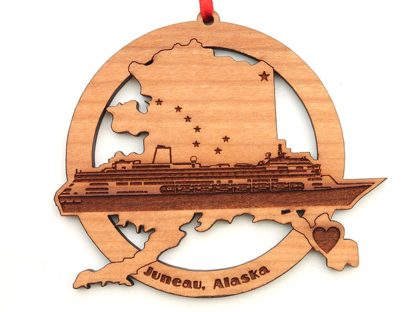 Juneau Alaska State Cruise Ship Insert Ornament