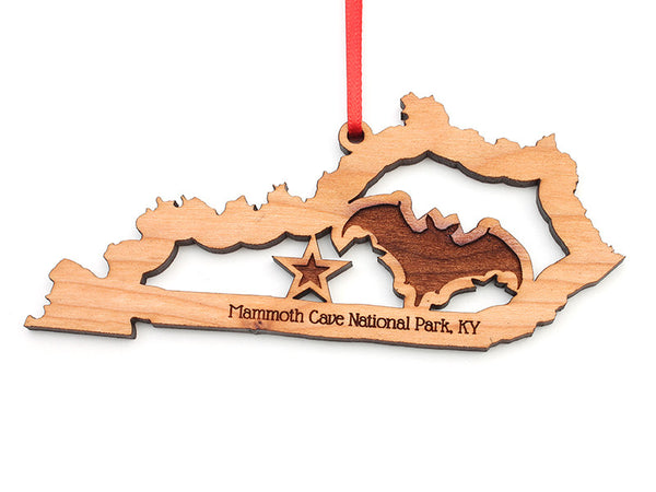 Mammoth Cave Kentucky Shape Ornament - Nestled Pines