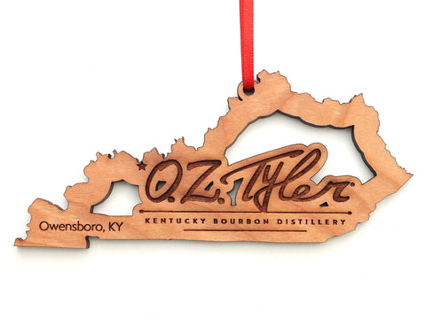 O.Z. Tyler Kentucky Bourbon Distillery Kentucky Logo Insert Ornament