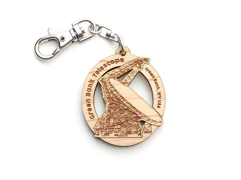 Green Bank Telescope Key Chain - Nestled Pines