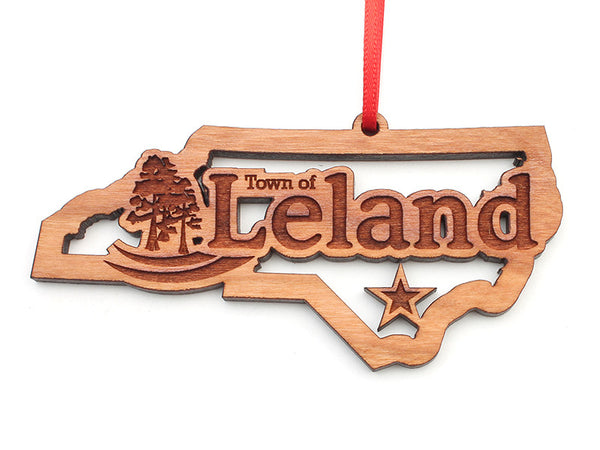 Leland North Carolina State Insert Ornament - Nestled Pines