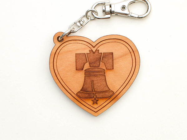 Philadelphia Distilling Liberty Bell Heart Key Chain