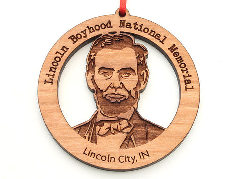 Lincoln Boyhood Abraham Lincoln Face Ornament