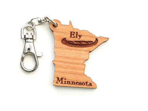 Mealey's Custom Engraved Minnesota Key Chain - Nestled Pines