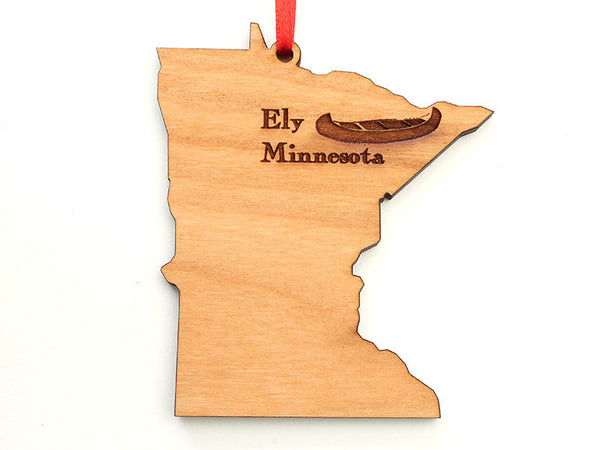 Mealey's Custom Engraved Minnesota Ornament - Nestled Pines