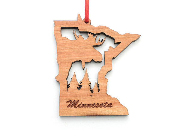 Minnesota Moose Insert State Ornament - Nestled Pines