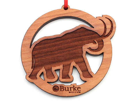 Burke Museum Mammoth Circle Custom Ornament - Nestled Pines