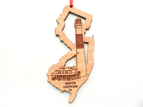 Absecon Lighthouse New Jersey State Cut Out Ornament