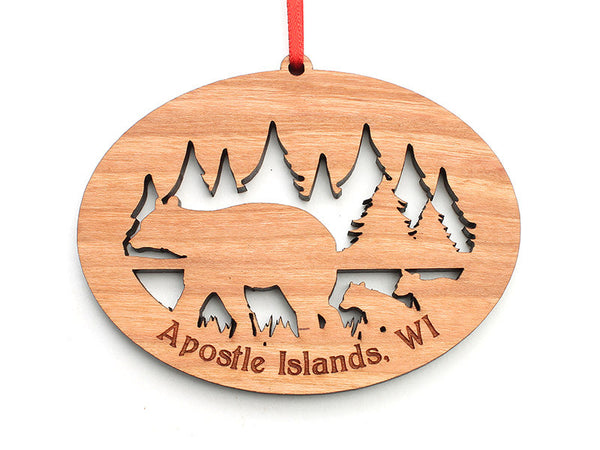 Apostle Island NLS NW Bear Cubs Ornament - Nestled Pines