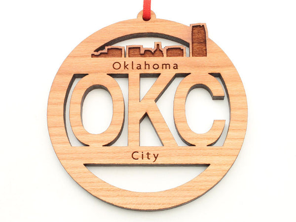 Oklahoma City OKC Circle Ornament
