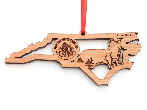 Western North Carolina State Logo Otter Insert Ornament