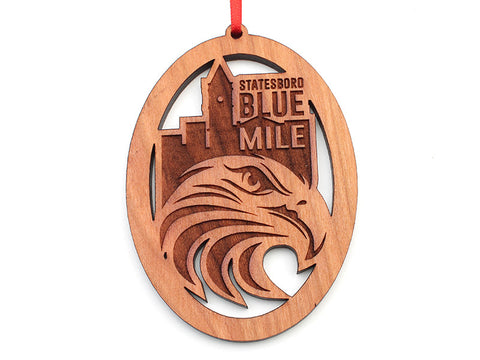 Oval Statesboro Blue Mile Custom Ornament - Nestled Pines