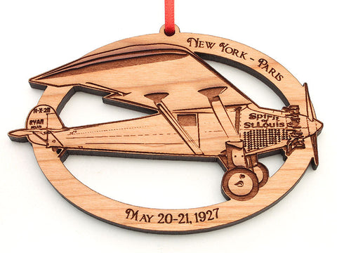 Charles Lindberg NHS The Spirit of Saint Louis Airplane Ornament