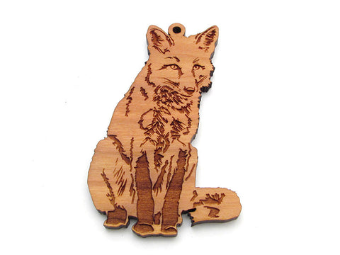 Red Fox Sitting Ornament - Nestled Pines