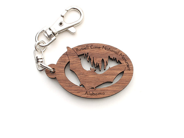 Russell Cave NM Bat Key Chain - Nestled Pines