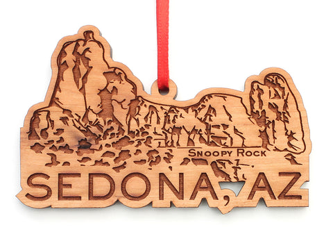 Sedona AZ Snoopy Rock Ornament