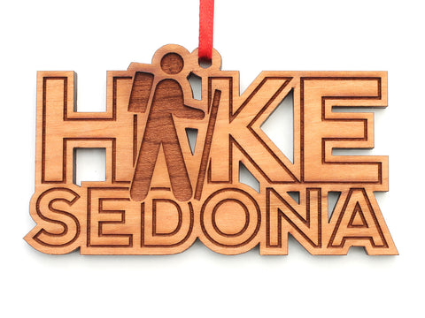 Hike Sedona Text Ornament