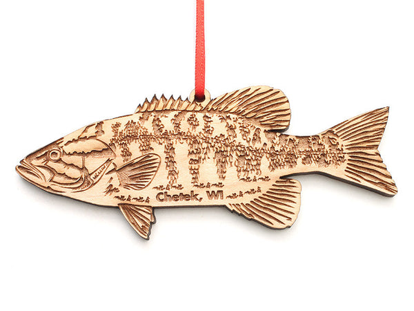 Lucky Day Smallmouth Bass Ornament ND - Nestled Pines
