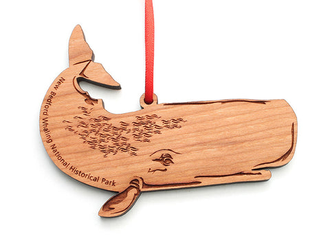 New Bedford Whaling NHP Sperm Whale Ornament - Nestled Pines